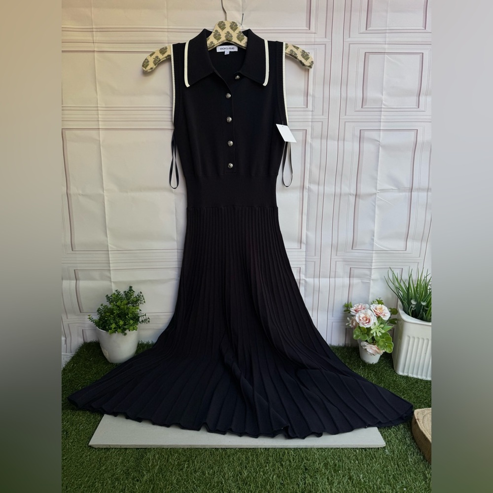 Veronica Beard
Meralda Collared Midi Dress Navy Sleeveless Dress size XS
XXS new - Picture 6 of 14